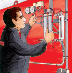 Scope of services for the automation of water and compressed air replenishment